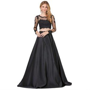 Dancing Queen 9950 Black Special Occasion Dress